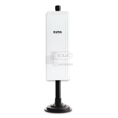Mât aimanté + disque métalique pour antenne Wi-Fi longue portée.